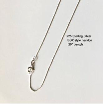 sterling silver box style 20″