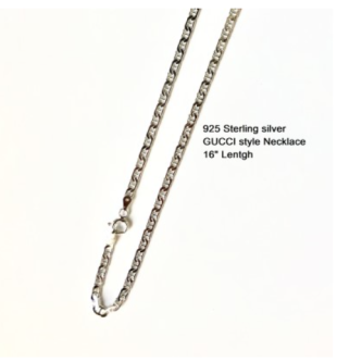 St-Silver Gucci style 16″